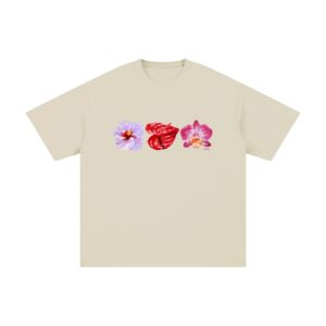 Floral Unisex Pure Cotton T-Shirt
