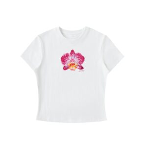 Fuchsia Orchid Fitted Crewneck T-Shirt